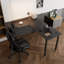 L-Shaped Metal Base Computer Desk-999706215-999706212