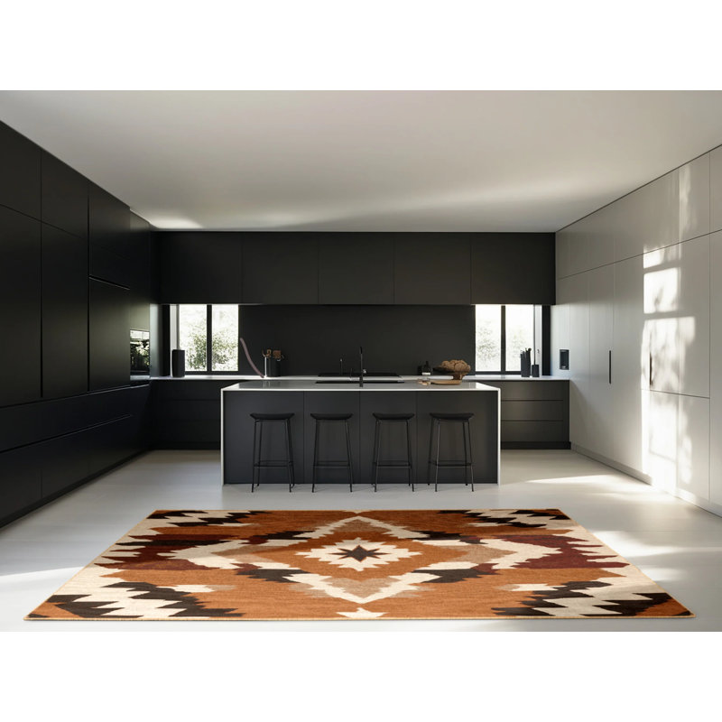 Red Rock Reverie Rug, Square 4'