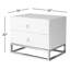 Table de chevet 2 tiroirs Keck-2029815930