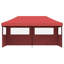 Vidaxl Foldable Tent Pop-Up With 4 Side Walls Outdoor Party Tent Garden Gazebo-125169026-125169030