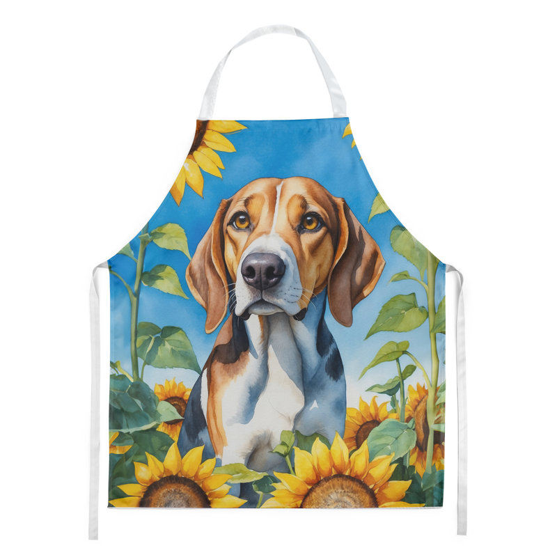 Tablier Foxhound américain en tournesols