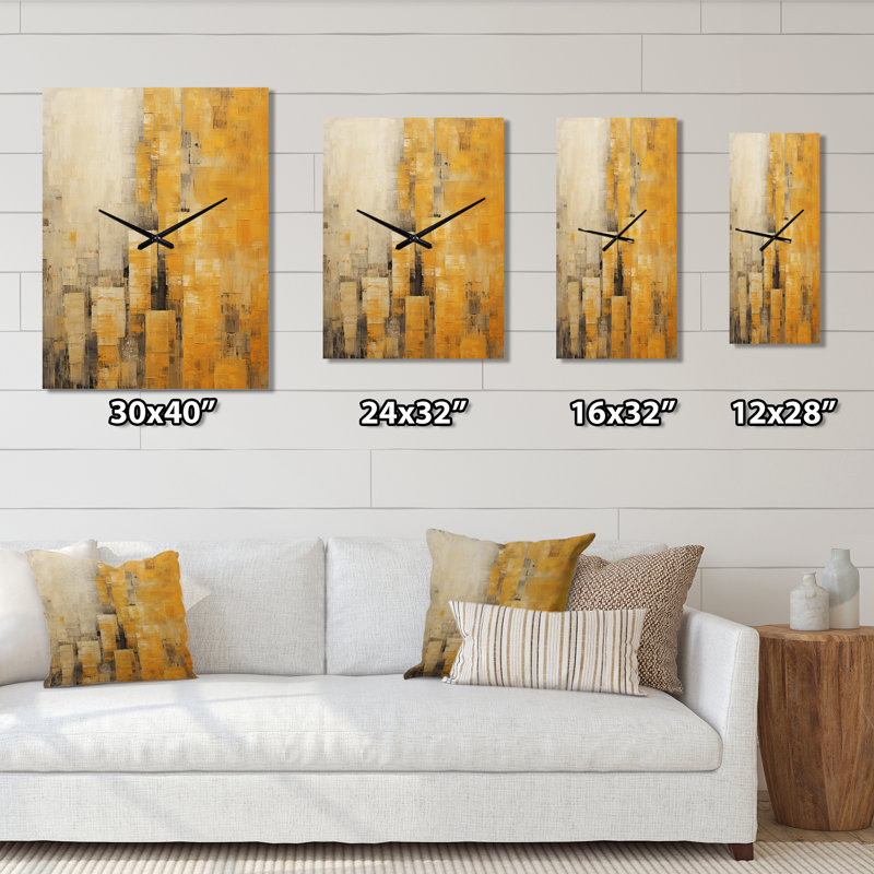Horloge murale Cerria - gratte-ciel surdimensionnée, Grand