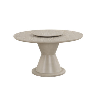 Wigley Wood Round Dining Table, Taupe