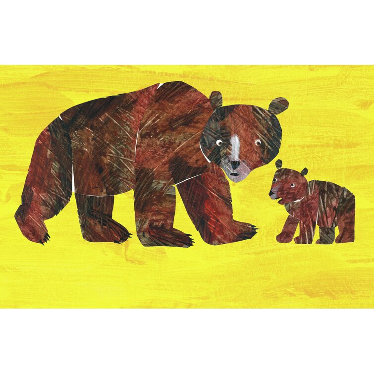 Marmont Hill Baby Bear Character Art Mama Bear 2 On Canvas by Eric Carle  Painting