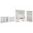 4 pièces: bureau, classeur, rangement, bibliothè