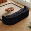 Canapé modulaire incurvé surdimensionné, 106,3 po, sans nuage, sans os, avec 6 coussins, chenille luxueuse, canapé à quatre places en mousse viscoélastique avec assise profonde-550930974