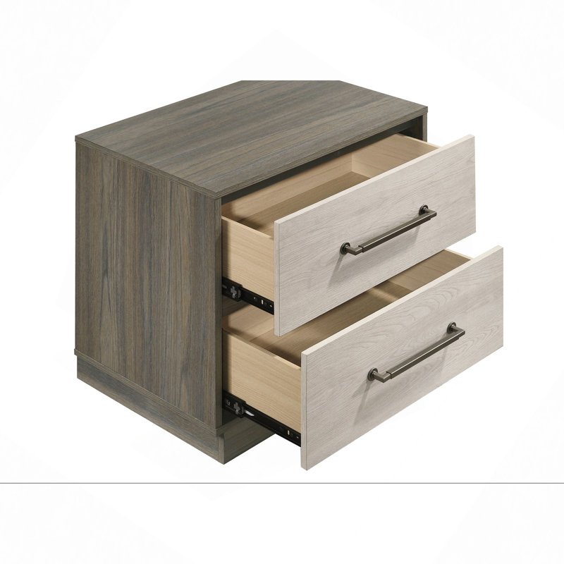 Table de chevet 2 tiroirs Edmondson