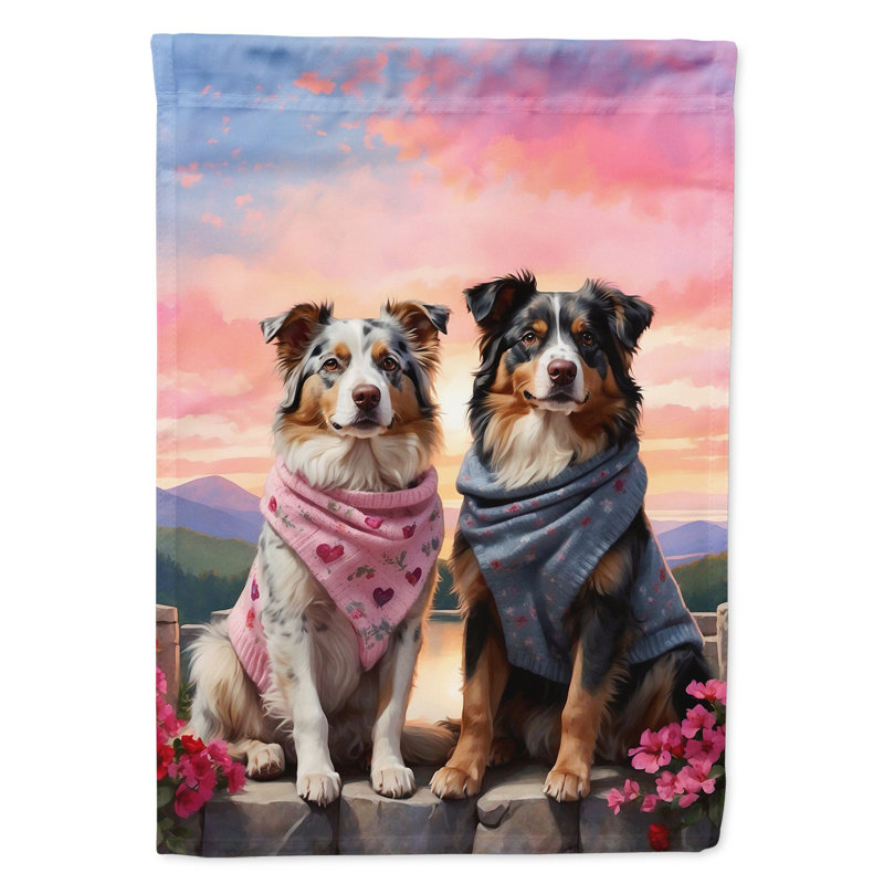 Double Sided 40'' H x 28'' W Polyester Valentine's Day House Flag