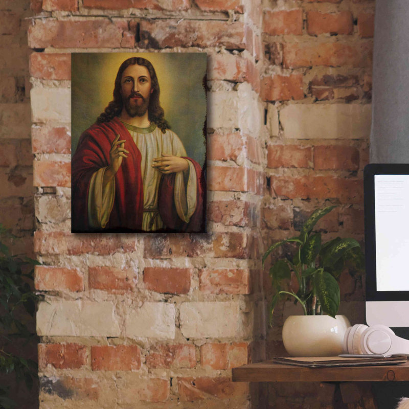 «Jesus» par Epic Portfolio, estampe numérique sur toile, H 16 po x l 12 po x P 0,75 po