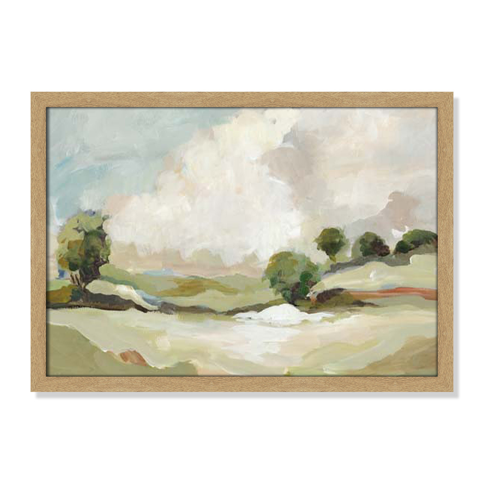 Pastoral Land by Allison Pearce, 17" H x 23" W x 1.25" D, Brown