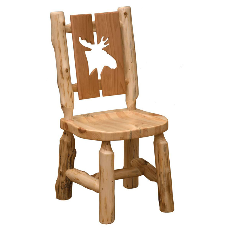 Chaise d'appoint en cèdre Fireside Lodge - naturel - orignal, Orignal, Naturel