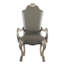 Ensemble de 2 chaises avec accoudoirs gris et blanc rétro | Idée de cadeau