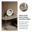 Coiffeuse minimaliste moderne avec miroir, 110 cm (43,31 po).-1523618805