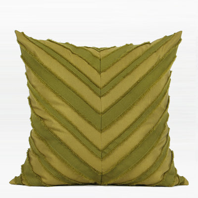  Tassel V Stripe Textured Pillow