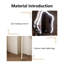 Meuble-lavabo 31,50 po de style crème en acier au carbone blanc avec tabouret de maquillage et miroir