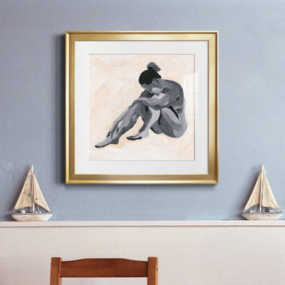 Intimity II - reproduction encadrée de qualité supérieure - prête à être accrochée