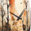 Horloge murale représentant la faune d'Afrique-93394524