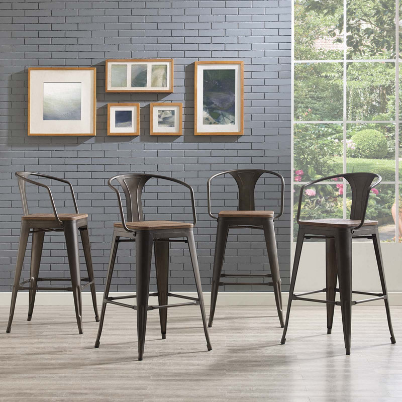 Tabouret de bar 30 po Promenade, Brun