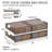 Stackable Under Bed Rolling Plastic Storage Box, Multipurpose Storage Box With Lid, Transparent