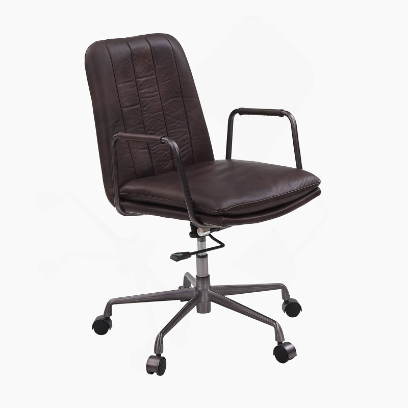 Chaise de bureau en cuir Mars