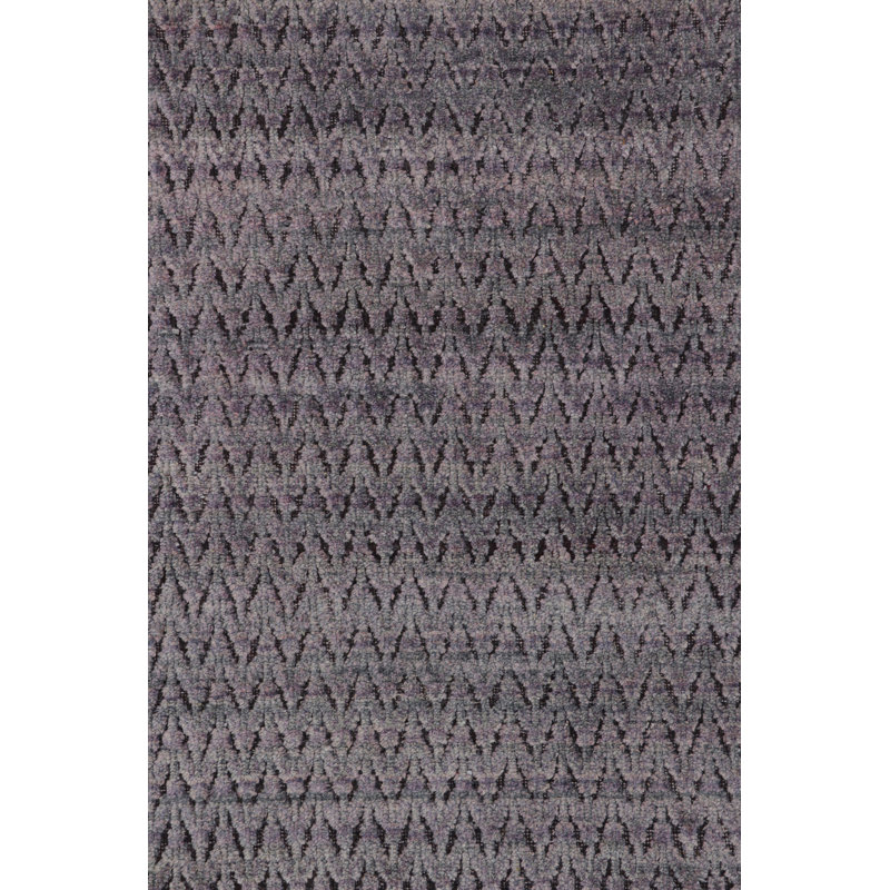 Rug & Kilim’S Textural Rug In Purple With Geometric Patterns
