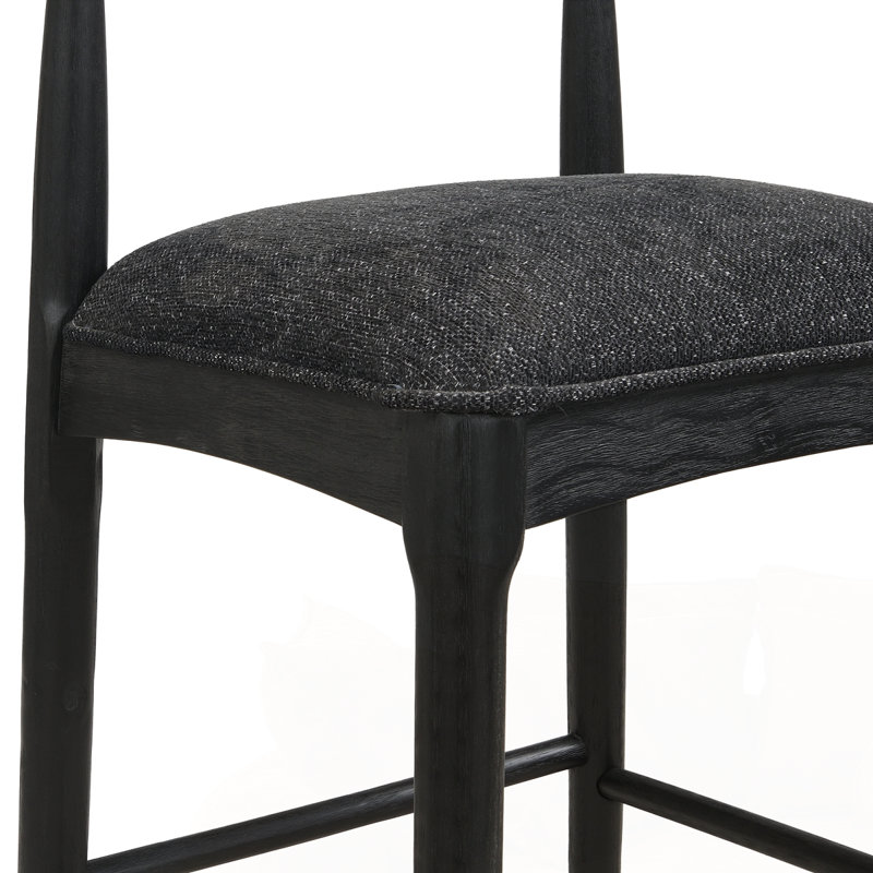 Ensemble de tabourets de bar modernes, Tabouret de bar (hauteur du siège de 30,5 po), Noir