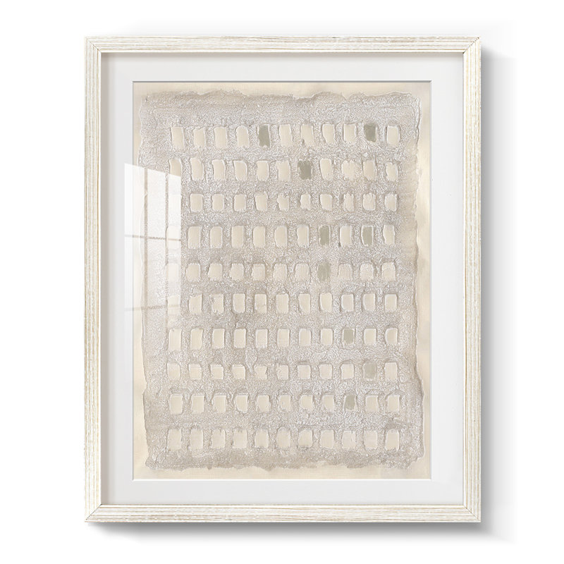Pearl Punch Card II - impression encadrée, H 19,5 po x l 16,5 po, Blanc