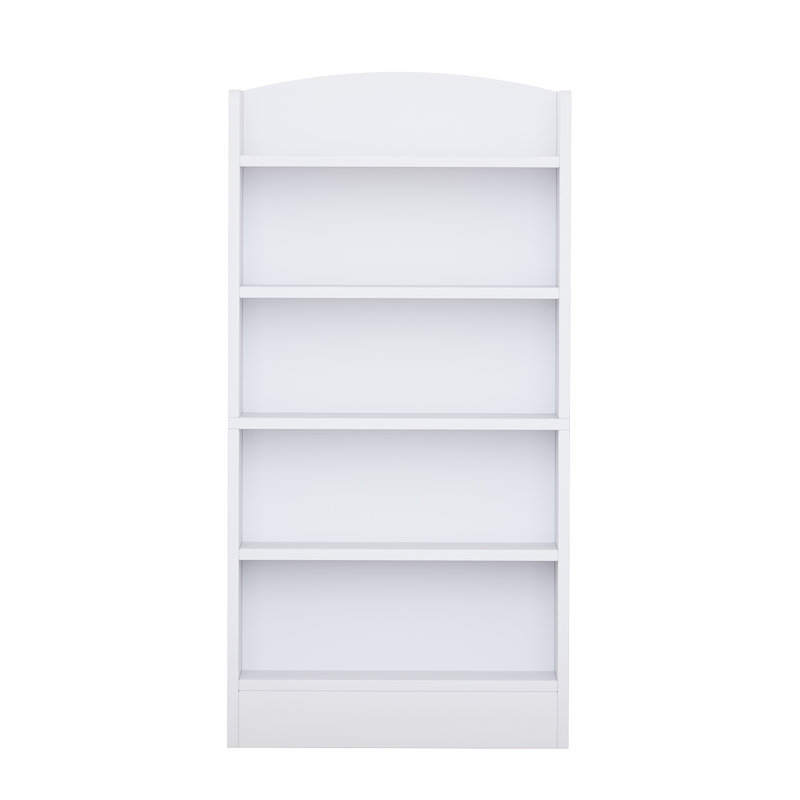 5-Shelf Multi-Functional Modern Wood Bookcase,, White