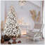 Arbre de Noël floqué pré-éclairé avec 300 lumières blanc chaud UL - 779 pointes en PVC, fil à mémoire dépliable, assemblage facile et support en métal stable, décor des Fêtes enneigé-1997951872