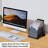 5-Section Desk File Organizer, Mesh Folder Organizer for Documents, Mail & Office Papers, (Black)