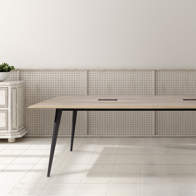 Table de conférence rectangulaire Bexley, Noir, H 29,53 po x L 70,87 po x l 35,43 po