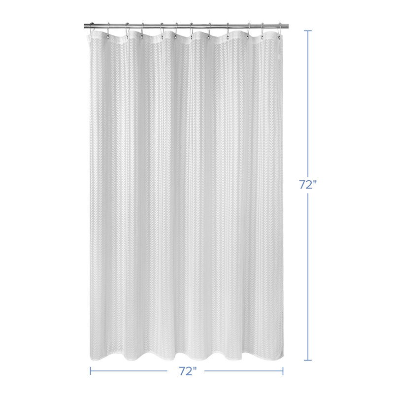 Leaf Lace Waterproof Shower Curtain