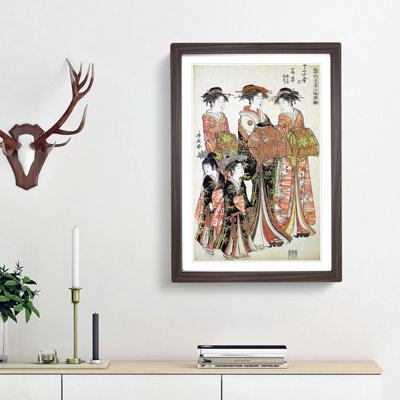 The Courtesans by Torii Kiyonaga - Framed Print