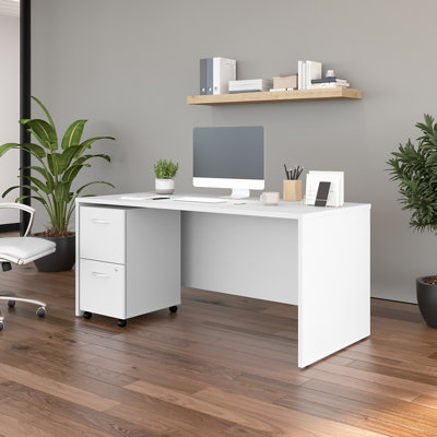 Office 500 Collection 3 Piece 66W L-Shape Computer Desk Office Set