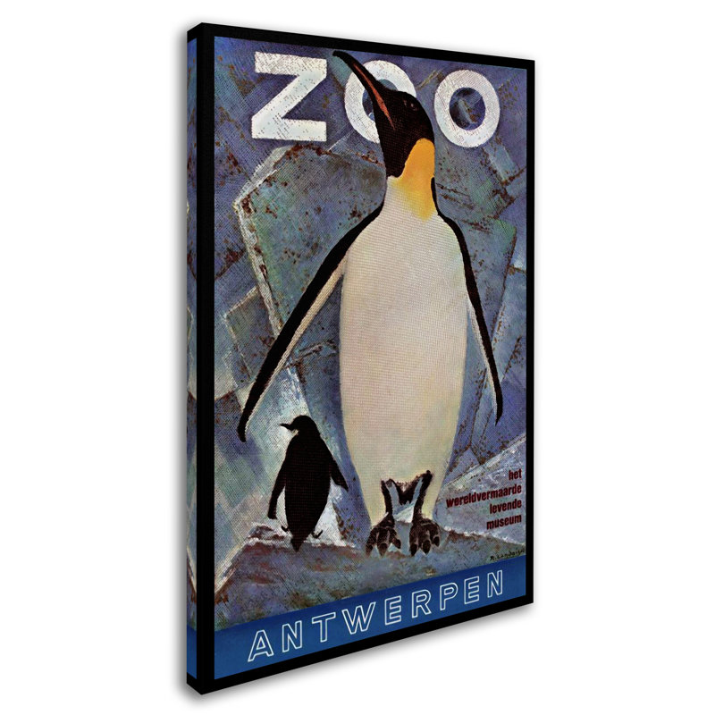 « the zoo 5 », publicité sur toile tendue, H 19 po x l 12 po