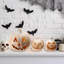 3 Pcs Large Halloween Light Up Pumpkin Fall Home Decorations Plastic Terracotta Pumpkins 5''- 9'' Jack O' Lantern Outdoor Indoor Battery Operated Lighted Pumpkin With Spooky Face