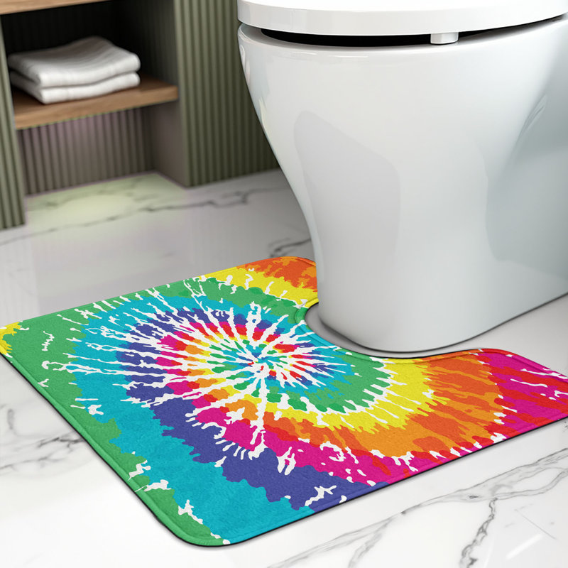 Multicolore tapis de salle de bain en U Rainbow
