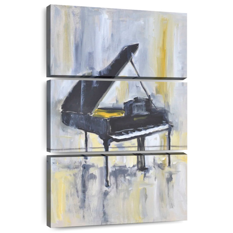 Piano Abarca en or II, H 32 po x l 20 po
