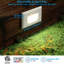 Éclairage de marches à intensité variable 3CCT 120-277V à DEL, 2700K / 3000K / 4000K sélectionnable, 2,5W lumière d'escalier verticale, IP65 imperméable, blanc-128757279