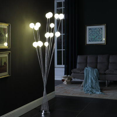 Lampe sur pied à branches 61,5 po Akilesh