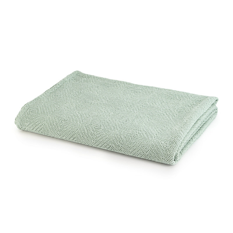 Kautz Cotton Solid Colour Bedspread, 220 x 250 cm, Lime