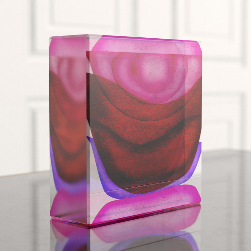 Crown Block, 7.75" H x 7.5" W x 2.75" D, Sunset