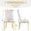 Chaise parsons capitonnée en velours-131513381