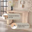 Console en bois naturel - Meuble d'entrée minimaliste-1929722862