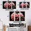 Cascade rose fuchsia - art mural fuchsia-172137909-172137907