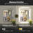 LED Bathroom Mirror with Lights, Backlit & Front Lit, Lighted Wall Mirrors for Bathroom Vanity, Touch Screen Dimmable, Anti-Fog, Memory Function, HD Tempered Glass, Shatter-Proof, ETL Listed-1329213801-1329213782