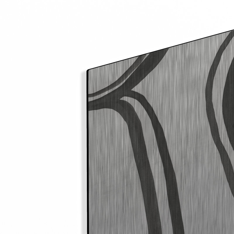«Ink Lines II» par Regina Moore, art mural en métal, H 16 po x l 12 po