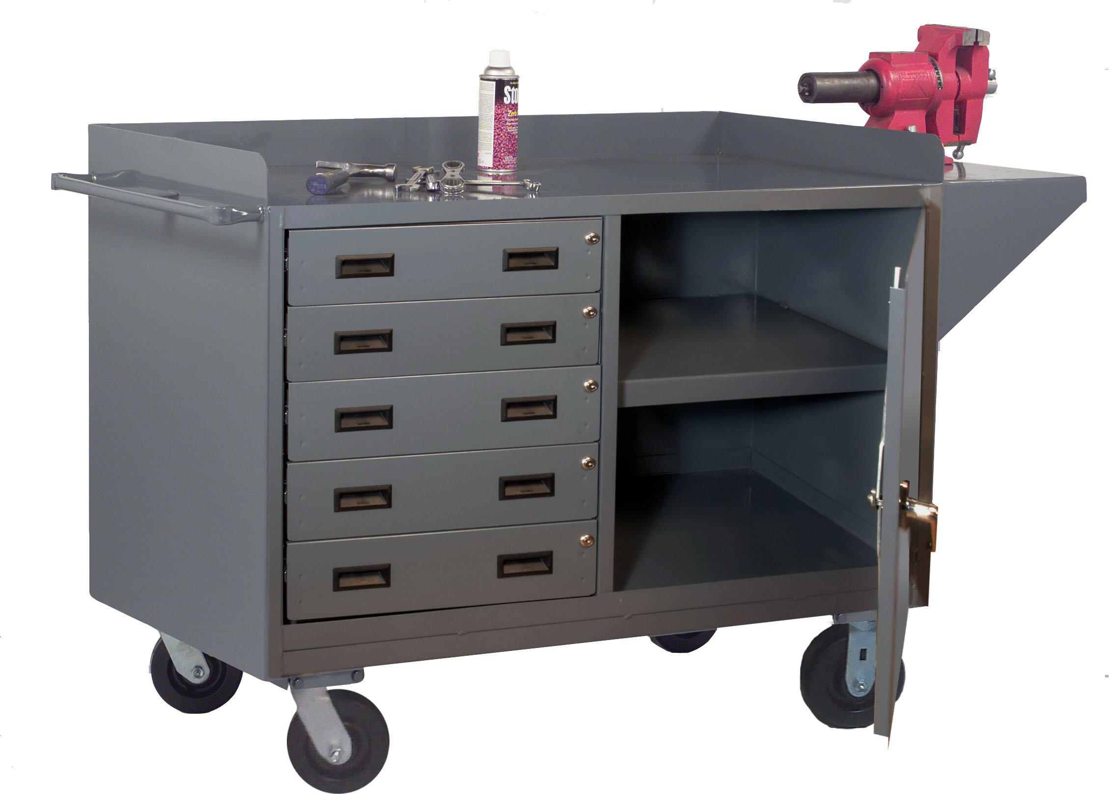 Heavy-Duty Industrial Garage Workbenches With Drawers