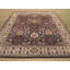 Tapis oriental délicat en laine touffeté à la main brun Luna-16327747