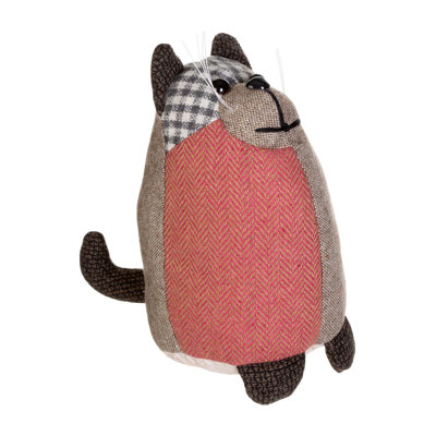 Anthracite Ridge Cat Polyester/Acrylic Mix Door Stop